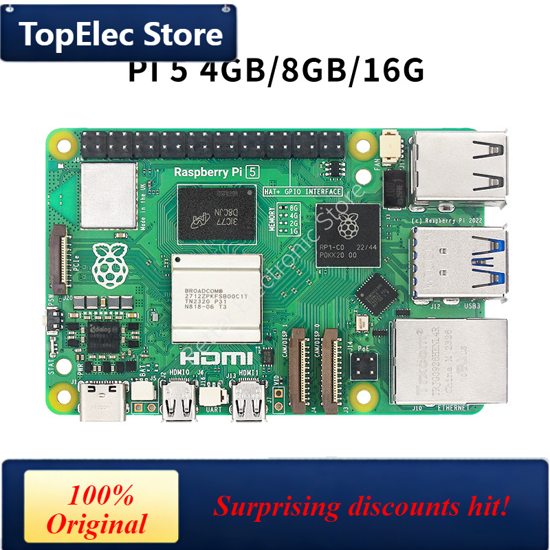 Raspberry Pi 5 8Gb Board - TopElec Raspberry PI 5 generasi 5B