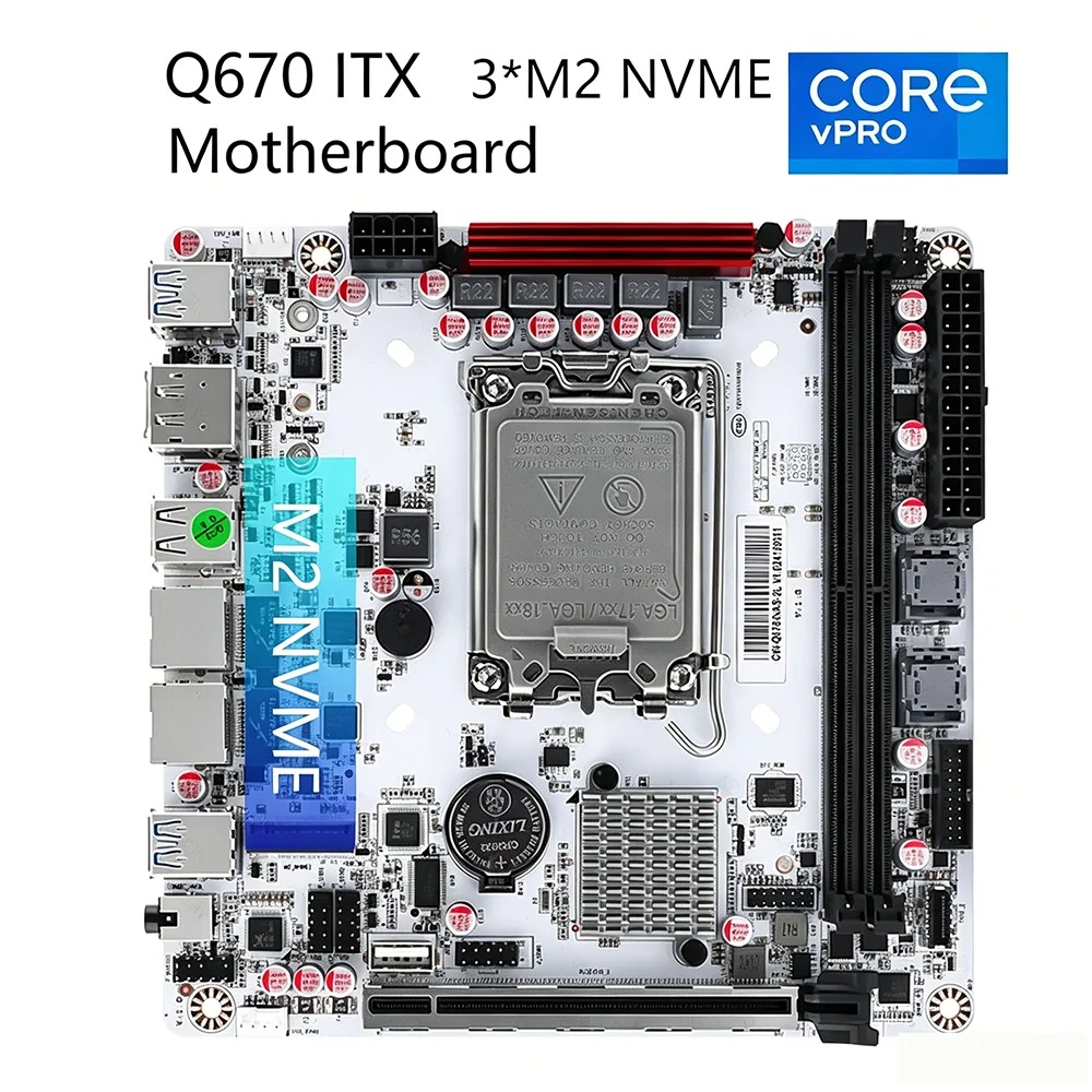 Lga1700 Itx Motherboard Ddr5 - Kit Motherboard NAS ITX Q670, Kompatibel