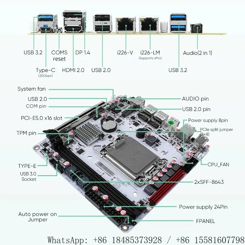 Mainboard NAS Mini ITX LGA1700 - Nas Motherboard 8 Sata Mini Itx ulasan dan harga