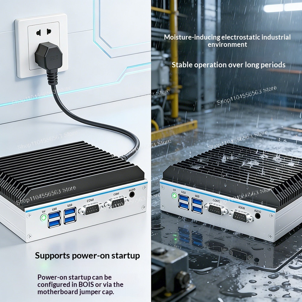 PC Industri Mini N100 Quad Cor - Fanless Industrial Pc Rs485 Core I7 ulasan dan harga