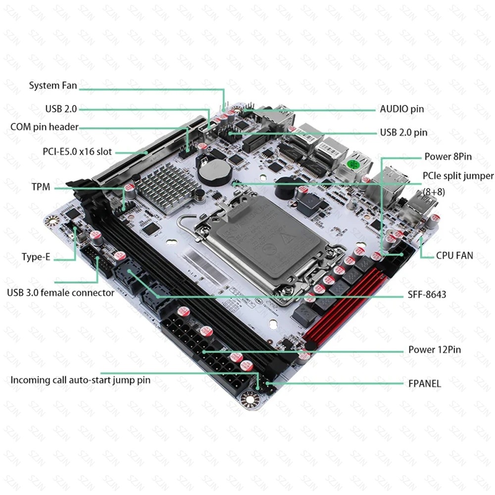 Kit Motherboard NAS ITX Q670,  - Lga1700 Itx Motherboard Ddr5 ulasan dan harga
