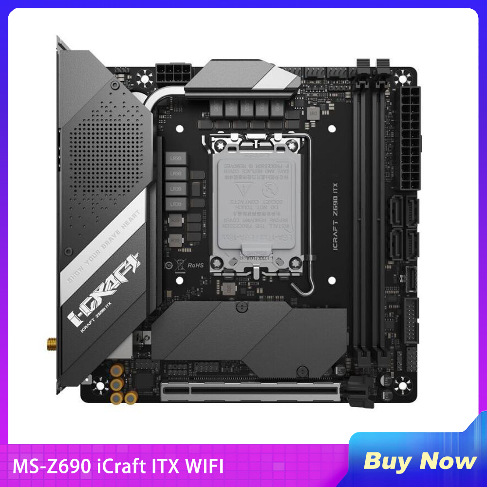 Motherboard Desktop MS-Z690 iC - Lga1700 Itx Motherboard Ddr5 ulasan dan harga